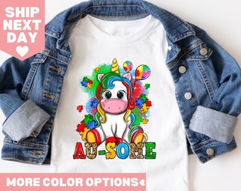 Autism Shirts for Toddlers, Autism Awareness Shirts for Toddlers, Autism Tees, Autism Shirt, Awareness Gift, Different is Au-Some, Awareness