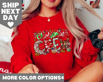 Christmas Crew Sweatshirt, Merry Christmas Shirt, Christmas Shirt, Matching Christmas Shirts, Family Christmas Shirts, Christmas lights