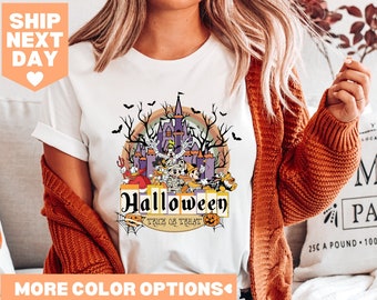 Disney Trick or Treat Shirt, Disney Halloween Shirt, Disney Halloween Matching Shirt, Mickey Minnie and Friends Shirt, Disney Matching Shirt