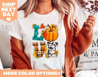 Love Fall Shirt, Hello Fall Shirt, Cute Fall Shirt, Pumpkin Shirt, Cute Fall Shirt, Thanksgiving Shirt, Autumn Shirt, Pumpkin Sweatshirt
