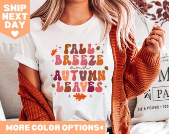 Fall Breeze and Autumn Leaves Shirt, Cute Autumn Shirt Love Fall Shirt, Hello Fall Shirt, Thanksgiving Shirt, Cute Fall Sweatshirt, Fall Tee