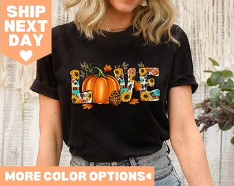 Love Fall Shirt, Hello Fall Shirt, Cute Fall Shirt, Pumpkin Shirt, Cute Fall Shirt, Thanksgiving Shirt, Autumn Shirt, Pumpkin Sweatshirt