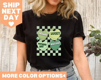 Camisa Lucky And Blessed, Camisa Irlandesa, Camisa Feminina St Paddys Day, Camisa Feminina St Patricks Day, Camisa St Pattys Day, Camisa Feminina Lucky Shirt