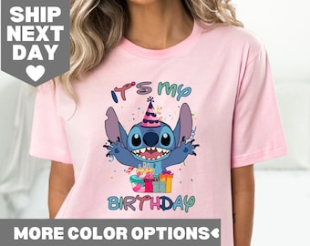 It's My Birthday Shirt, Stitch Shirt, Disney Shirt, Stitch Party Shirt, Disney Birthday Party, Birthday Girl Shirt, Stitch Birthday Shirt