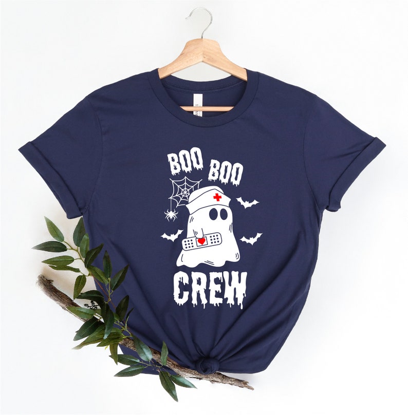 Boo Boo Crew Shirt, Nurse Halloween Shirt, Nurse Fall Shirt, Spooky Nurse Shirt, Gift For Nurse, Pumpkin Nurse Shirt, Nurse Crew Shirt image 2