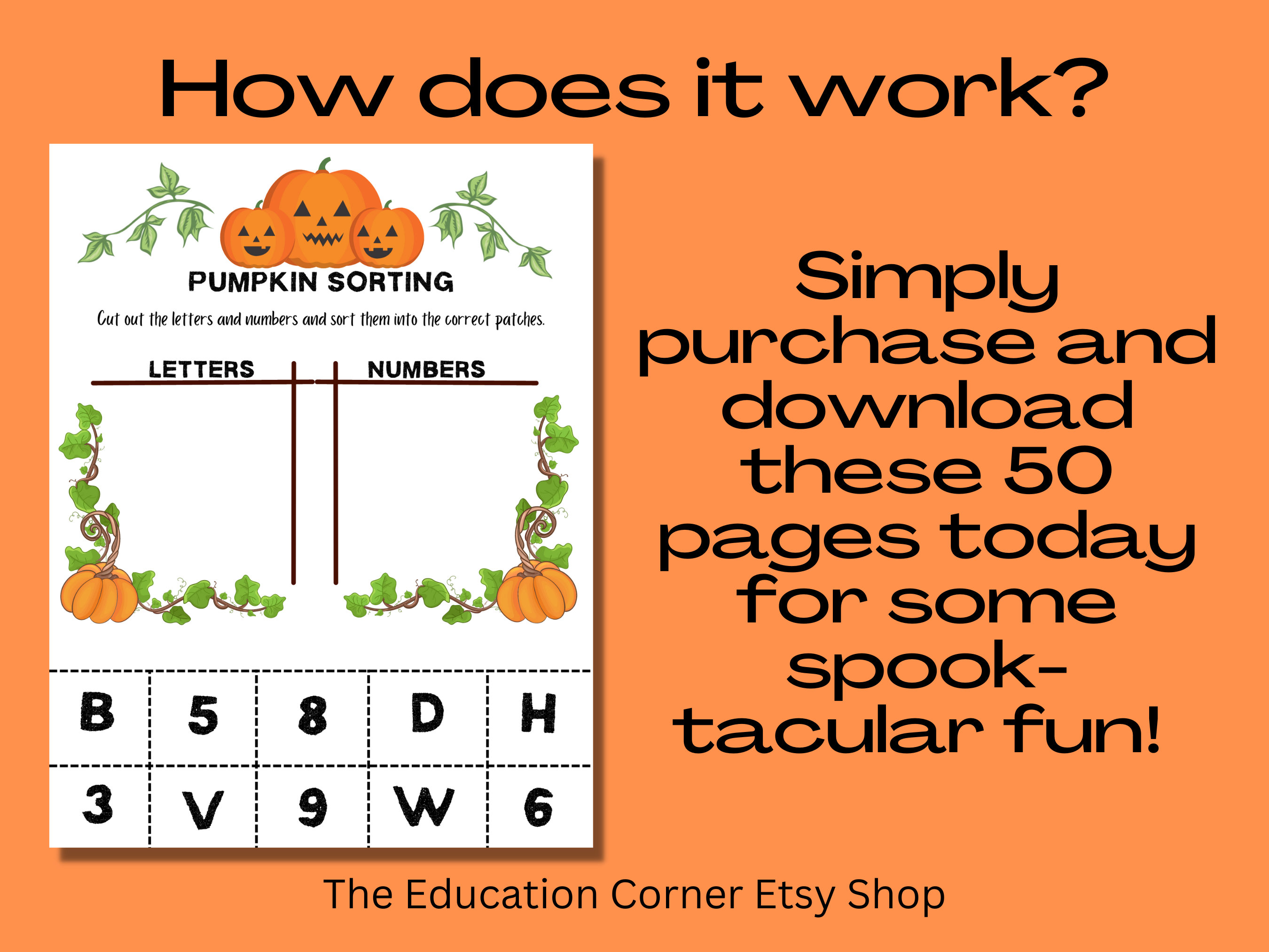 Printable Activities For Halloween Preschool Kindergarten