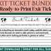 Exit Ticket Bundle | 35 Ready-to-print Exit Tickets for Middle and High ...