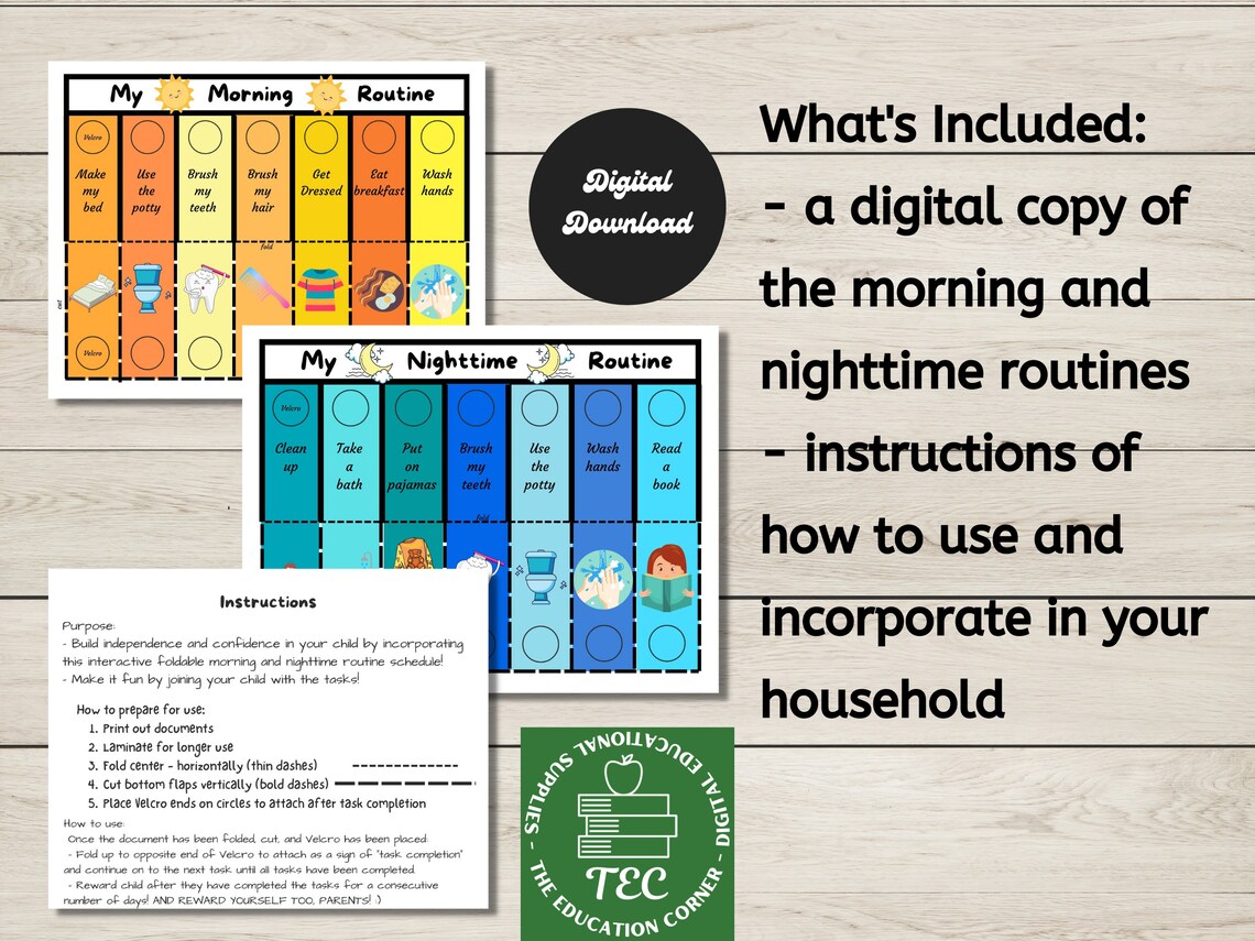 Interactive Morning and Nighttime Routine for Kids Toddlers, Kids