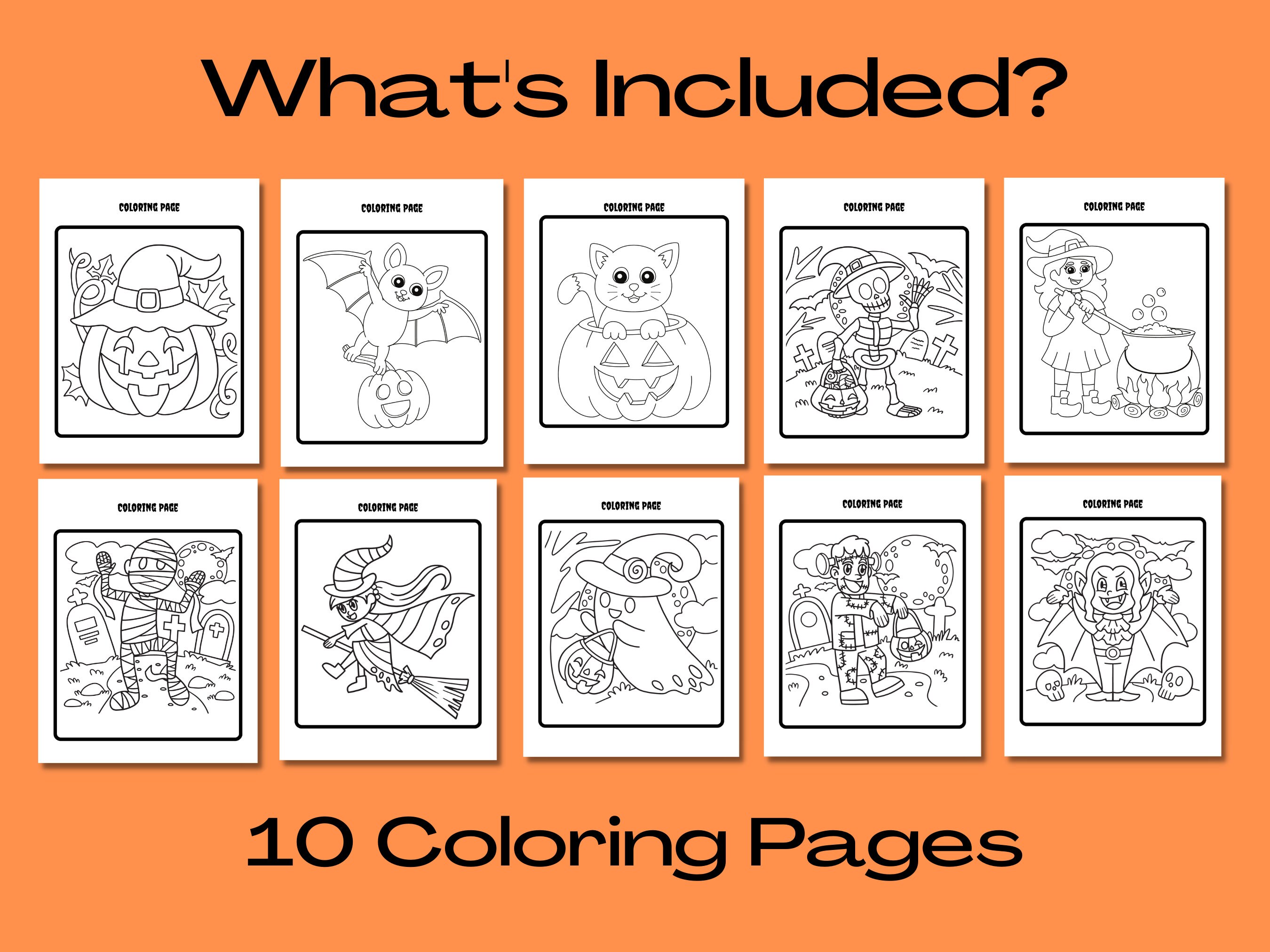 50 Printable Halloween Preschool &amp; Kindergarten Activities Bundle ...
