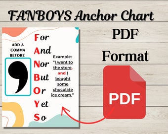 Conjunctions Anchor Charts FANBOYS e-learning version by Grow With Ms B