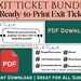 Exit Ticket Bundle | 35 Ready-to-print Exit Tickets for Middle and High ...