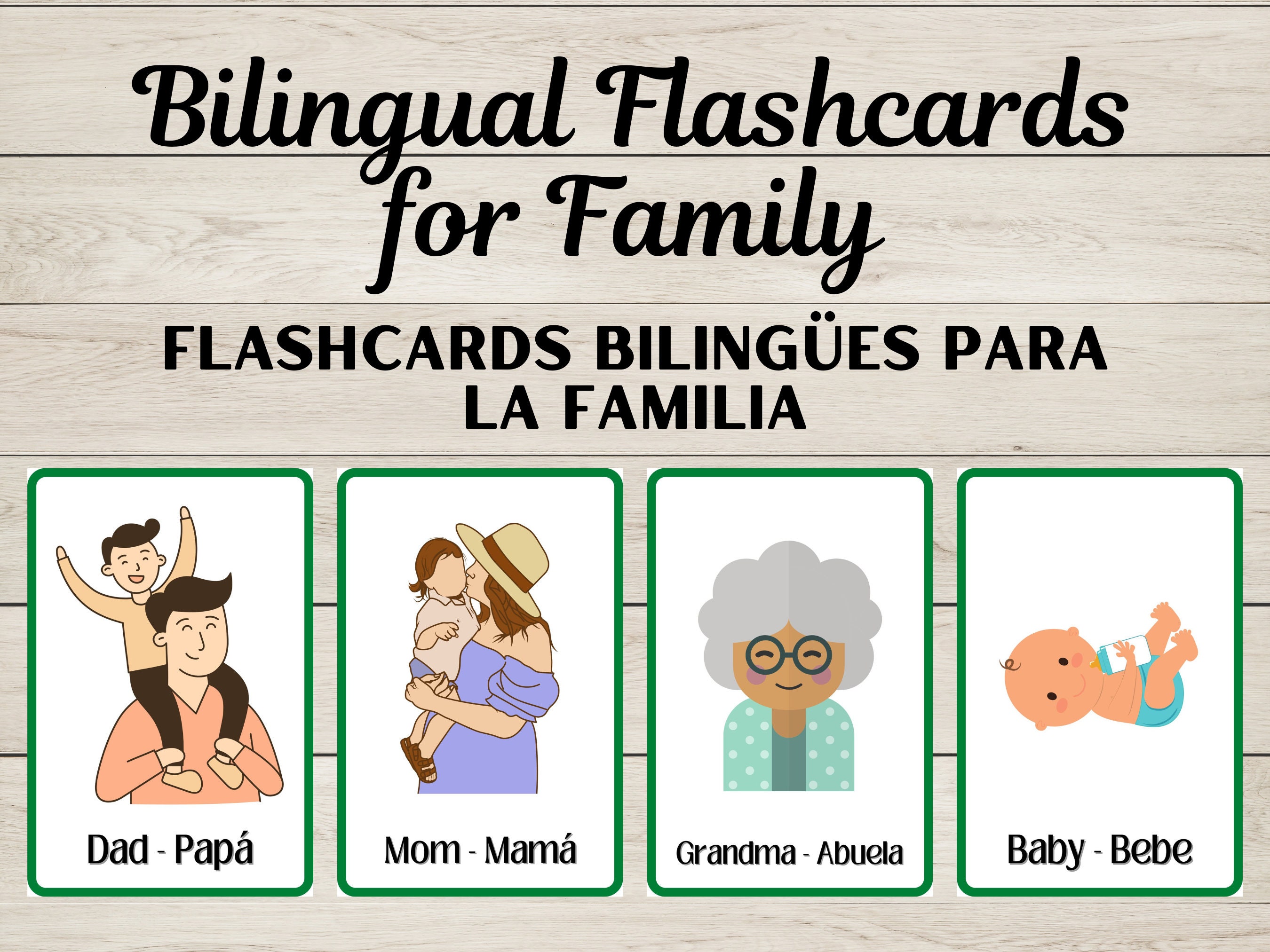 The Family Flashcards - Las Tarjetas De La Familia