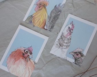 Hühner, Artprint 10x15cm zum Selbstausdrucken
