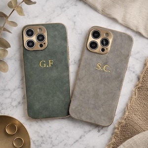 Funda de piel de cordero personalizada para iPhone 17, 16, 15, 14, 13, 12 y 11 Pro Max. imagen 1