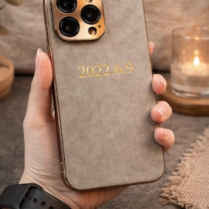 Funda de piel de cordero personalizada para iPhone 17, 16, 15, 14, 13, 12 y 11 Pro Max. imagen 5