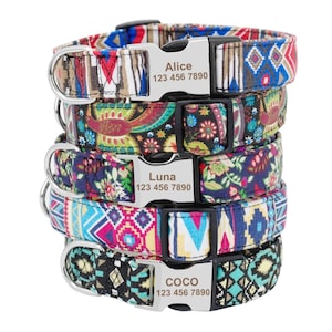 Personalized Dog Collar|Cat Collar Laser Engraved Metal Buckle Dog Collar|Boy Girl Dog Collar |Dog Collar Personalized,