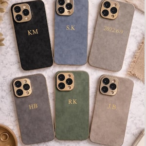 Funda de piel de cordero personalizada para iPhone 17, 16, 15, 14, 13, 12 y 11 Pro Max. imagen 3