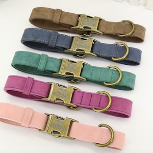 Hundehalsband personalisiert, Leder Hundehalsband mit Name, Hundehalsband mit Gravur, Hundehalsband personalisiert, Hundehalsband mit Namensschild personalisiert
