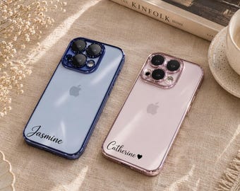 Funda de teléfono personalizada con nombre – Funda protectora personalizada – Regalo para ella/él