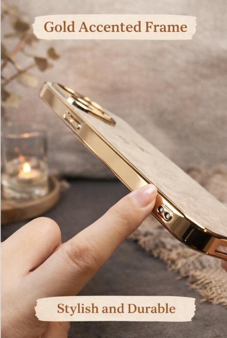 Funda de piel de cordero personalizada para iPhone 17, 16, 15, 14, 13, 12 y 11 Pro Max. imagen 4