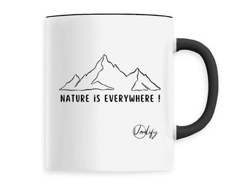 Caneca de cerâmica de 330ml - cor natural
