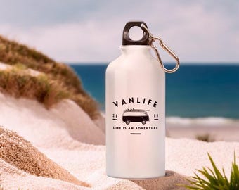 Aluminium fles | vanleven | Cadeau | camper | Parcours | Camper | Hardlopen | Wandelen | Van | Berg | drinken | duurzaam | kwaliteit
