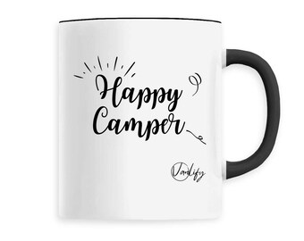 Caneca de cerâmica de 330ml - campista feliz