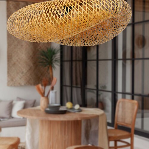 Bamboo Hanging shops Pendant Lights|Home Decor Lamp|Handmade Rattan Lamp| Restaurant Cafe Suspension Luminaire| Wicker Light Fixture|Rattan Lights