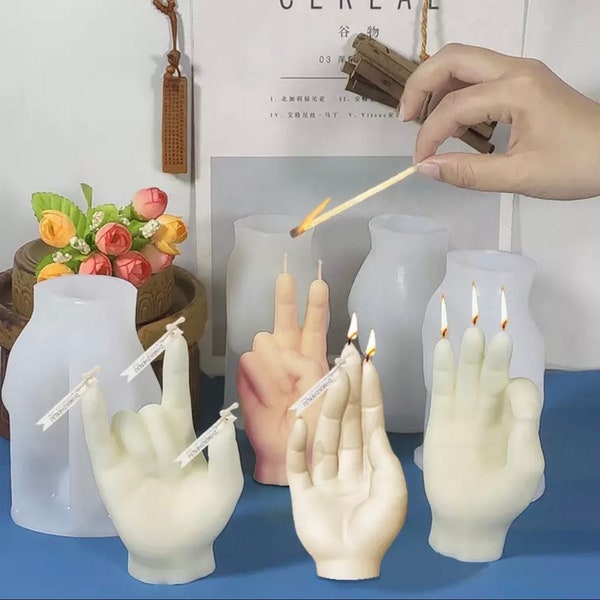 Hand Candle Mold Etsy