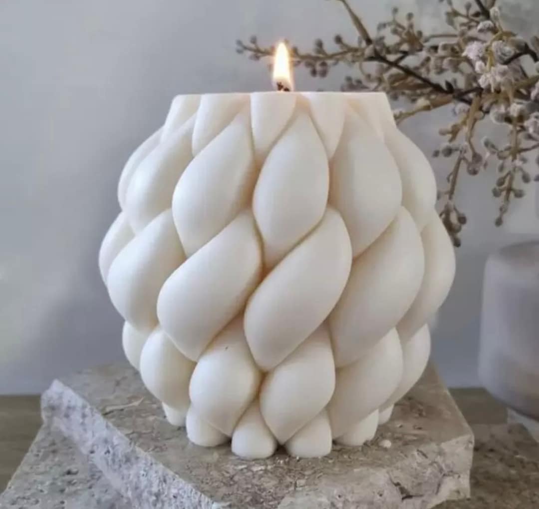Cylindrical Irregular Candle Mold / Design Your Own Candle / Elegant