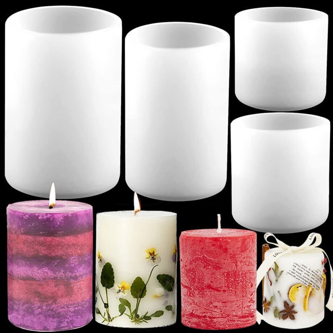Cylindrical Candle Mold / Design Your Own Candle / Cute Candle House