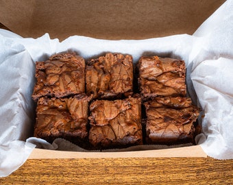 Caramel Brownies: Homemade Brownies, 6 Pieces