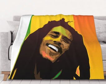Bob Marley Throw Blanket - Etsy
