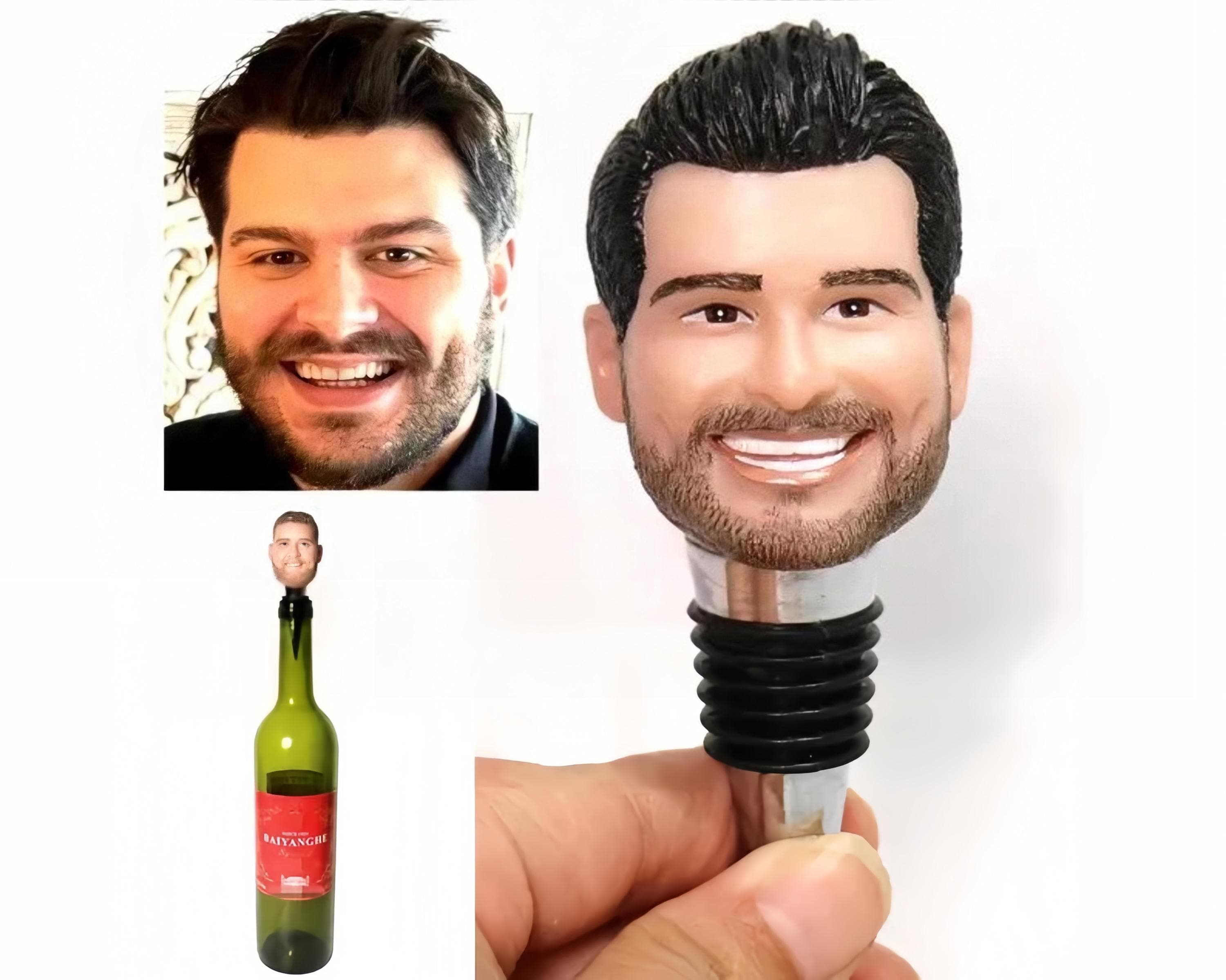 Custom Wine Stoppers, personalized bottle stoppers, groomemen gifts custom, birthday gift for boss, fun Christmas gift ideas