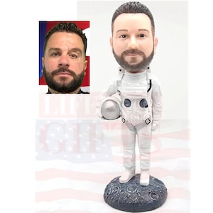 Astronauts Custom Bobbleheads, Birthday Gifts for kidds, Personalized gifts for Boss day, Cool gifts for boyfriend, Anniversary gift for him