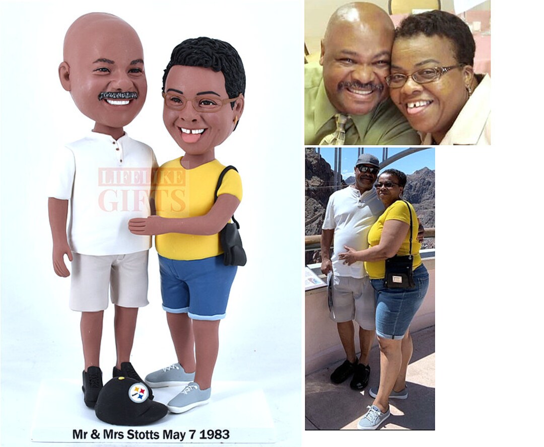 Funny Couple Gifts Custom Anniversary Couple Bobbleheads Personalized