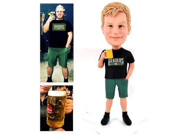 Custom Bobblehead Figurine, Personalized From Photo, Office Desk Decor