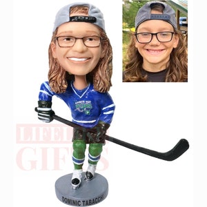 Custom Gift for Hockey players, Birthday gifts for boys , personalized bobblehead for boss, gifts for hockey team, cool graduation gift idea