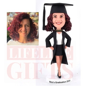 Graduation gifts Custom bobbleheads, personalized gifts for graduates, handmade bobbleheads for best friend, custom bobblehead for graduates