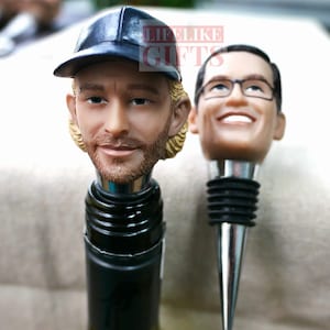 Custom wine stopper bottle stopper with your face on personalized wine stopper gifts for dad gifts for boss for husband gifts for him