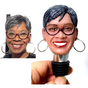 Custom wine stopper bottle stopper with your face on custom gifts for family gifts for mum for wife Romantic gifts for Anniversary