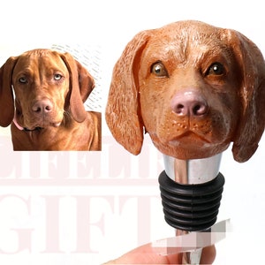 Tapón de vino personalizado, regalo para perro, tapón de botella para perro hecho a mano, regalo único hecho a mano para mascotas, regalos de cumpleaños para perros, regalos personalizados para mascotas