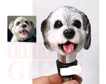 Tappo per bottiglia di vino personalizzato a forma di cane, statuetta personalizzata per animali domestici, tappo per bottiglia fatto a mano