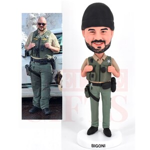 Custom Bobbleheads soldier for father, Personalized Army Bobblehead, Custom elite troops Bobbleheads gifts for husband