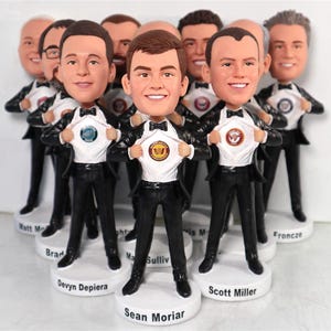 Groomsmen custom bobbleheads, Wedding gift for groomsmen, Groomsmen proposal gift, custom gift ideas for groomsmen/bestman/grooms/groomsman