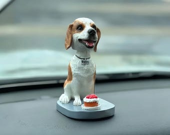Figurine Bobblehead Personnalisée Chien Ou Chat – Sculpture Main Sur Photo – Cadeau Unique Propriétaire Animal