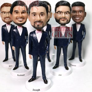 Presentes personalizados para padrinhos padrinhos presentes conjunto pedido em massa bobbleheads personalizados para padrinhos padrinho noivo noiva dama de honra