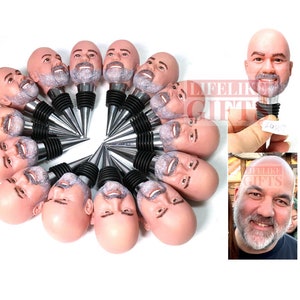Custom wine stopper bottle stopper with your face on custom gifts for family gifts for boss for husband Romantic gifts for Retirement party