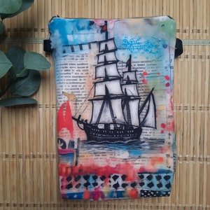 Kulturtasche, Kulturbeutel, Softshell, Segelboot (Art.Nr: 0028)