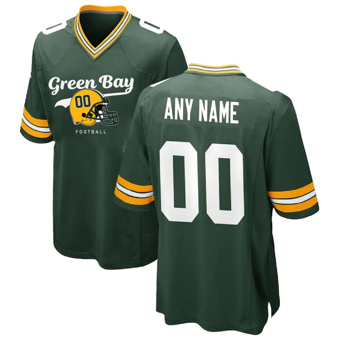 Green Bay Jersey Football Green Bay Game Jersey Custom Etsy